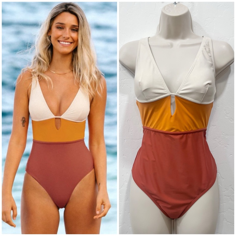 Cupshe Colorblock One Piece Swimsuit